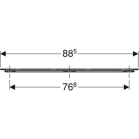 Uchwyt Geberit: Lava / Malowany proszkowo, matowy, B=88.5cm