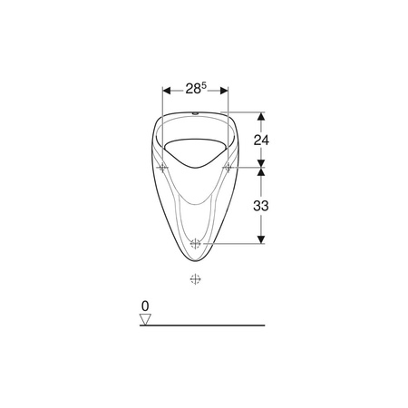 Króciec przyłączeniowy Geberit do pisuarów