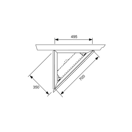 TECEprofil - mocowanie stelaża do ściany masywnej pod kątem 45 stopni