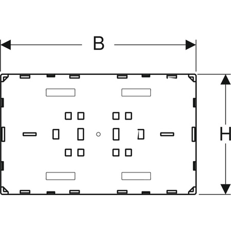Zaślepka otworu rewizyjnego Geberit Sigma, zlicowana z powierzchnią ściany