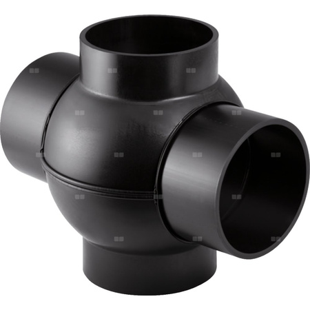 Czwórnik GEBERIT HDPE polietylen, 75 mm DN 70, sw x sw x sw x sw