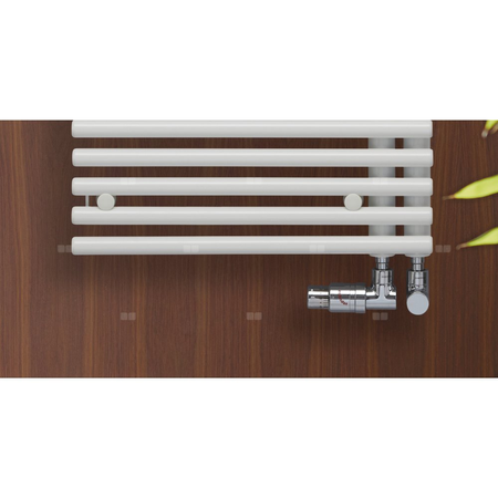 Grzejnik drabinkowy ZEHNDER Forma Asym, wym. 1441 x 596 mm, kolor biały RAL9016, moc 772W