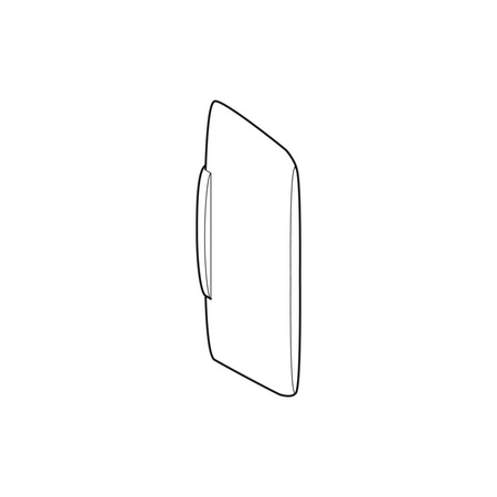 Ścianka międzypisuarowa Geberit z tworzywa sztucznego: Biały-alpin