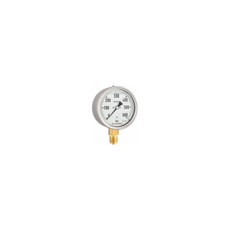Manometr z rurką Bourdona AFRISO RF wstrząsoodporny -1/0 bar G1/4B aksjalne fi 63 mm, kl. 1.6%
