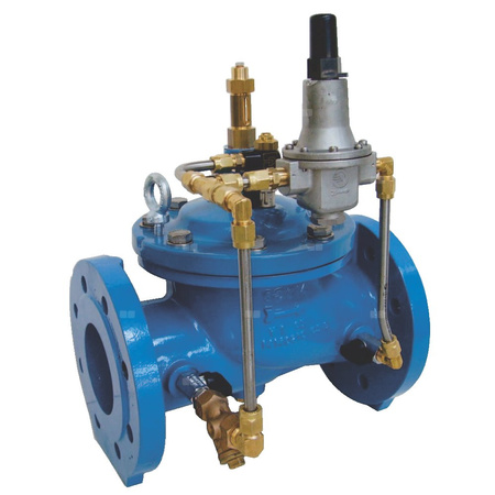 Zawór redukcyjny kołnierzowy (do automatycznej redukcji i stabilizacji ciśnienia za zaworem), typ C101, Pnom 2,5 Mpa DN 300