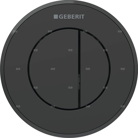 Pneumatyczny przycisk uruchamiający WC Geberit Typ 10, ręczny, podtynkowy, dwudzielny, czarny mat, easy-to-clean