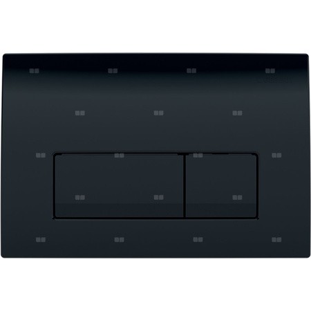 Przycisk uruchamiający Geberit Delta50, przedni, czarny RAL 9005, prostokątny