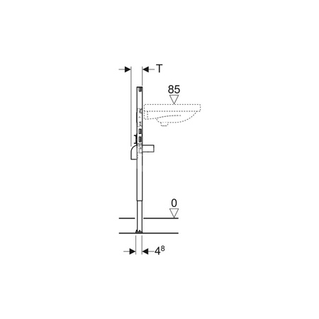 Śruba imbusowa Geberit Duofix z rowkiem krzyżowym, samowiercąca