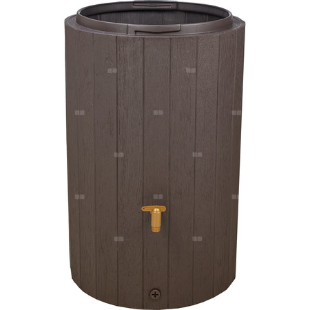 Zbiornik na wodę deszczową MADERA, zbiornik 220l, brązowy z kranem Aqua Quick
