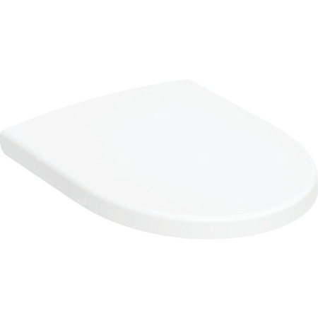 Deska sedesowa Geberit Light Oval: Wolne opadanie=Tak, Zawiasy wypinane=Tak, Mocowanie=Od góry, Biały-alpin / Błyszczący