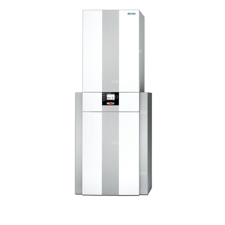 Pakiet - Kocioł gazowy dwufunkcyjny WOLF CGS-2-14/150R z modułem wyświetlacza AM kondensacyjny stojący  2.1 -15.2kW + Zasobnik c.w.u 150R