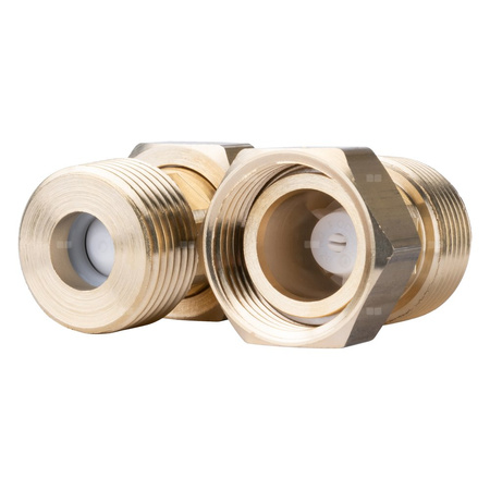 Zawór regulacyjny termostatyczny do wody ciepłej AFRISO ATM 363 ze śrubunkami mosiądz GZ 1'', DN 20, zakres temp. 35-60'C, Kvs 1.6 m3/h, maksymalna temperatura 90'C, maksymane ciśnienie 10 bar