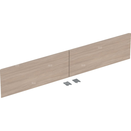 Zestaw frontów szuflad (2 szt.) do dolnej szafki pod umywalkę z dwoma szufladami GEBERIT ONE, kol. dąb naturalny melamina ze strukturą drewna