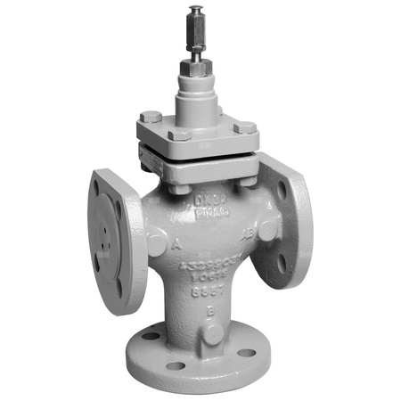 Zawór 3-drogowy, kołnierzowy, DN15, PN40, Kvs=4.0