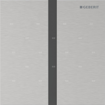 Płyta przykrywająca Geberit typ 40, kwadratowa: Szczotkowany, powlekany easy-to-clean