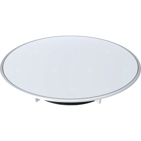 Pokrywa odpływu Geberit Split d90, do syfonu brodzikowego, wysokość zasyfonowania 30 / 50 mm: Płyta przykrywająca: biała, Pierścień ozdobny: chrom matowy