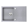 MEZZO II zlewozmywak granitowy 1-komorowy 48/78, szary