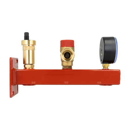 Zespół przyłączeniowy AFRISO BSS 3/4'' GW x GW, max. 1.5 bar + wskaźnik ciśnienia