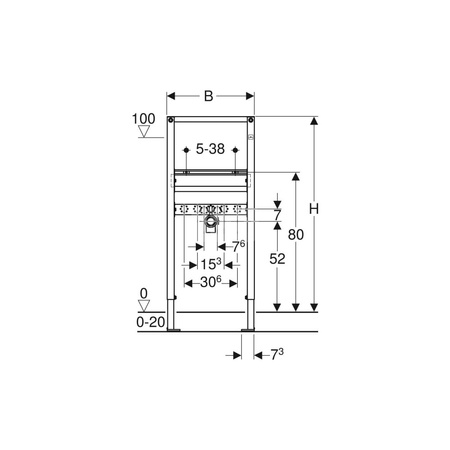 Zestaw prętów gwintowanych Geberit M10 (2 szt.)