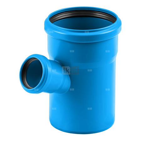 Trójnik MAGNAPLAST Ultra dB UDBEA 45' PP-m DN 125 x DN 110 x DN 125 (ww x ww x wz), kolor niebieski