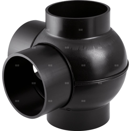 Czwórnik GEBERIT HDPE polietylen, 75 mm DN 70, sw x sw x sw x sw
