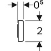 Uchwyt magnetyczny Geberit: 10x2x0.5cm,