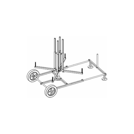 TECEfloor - Rozwijak do rur na kółkach do 800 m