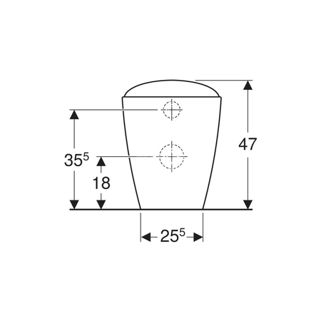 Deska sedesowa Geberit Citterio: Wolne opadanie=Tak, Mocowanie=Od góry, Biały / Błyszczący