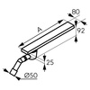 Odpływ liniowy EASY NEW, 70 cm