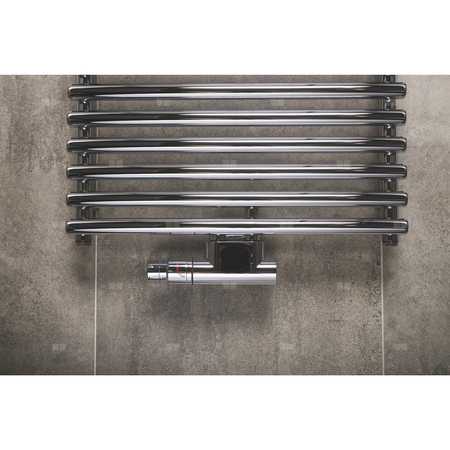 Grzejnik drabinkowy ZEHNDER Ovida Bow, wym. 1196 x 597 mm, kolor chrom, moc 467W