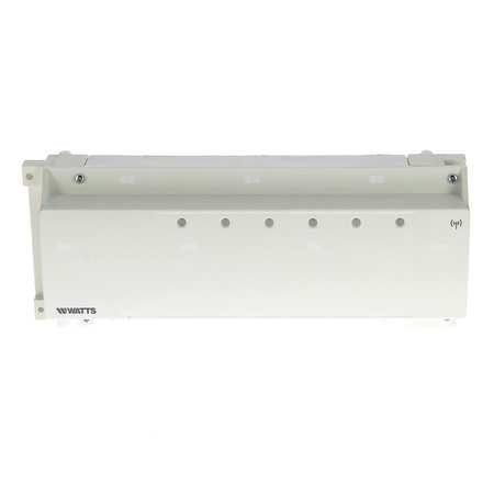 Komplet do regulacji 4 stref ze sterowaniem radiowym. Komplet zawiera: listwa zaciskowa, zegar sterujący, antena WFHC-RF 4Z 24V 868MHz