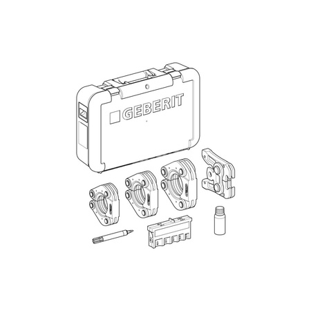 Opaska zaciskowa (komplet do zb203 i zb303) GEBERIT Mapress fi 54 mm do złączek zaprasowywanych