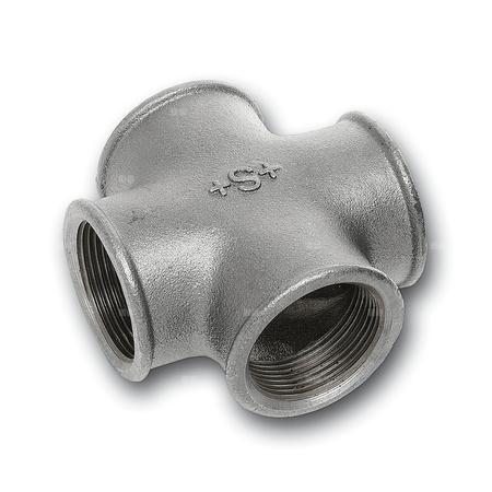 Czwórnik SANHA 180# żeliwo ocynk 3/8'', GW