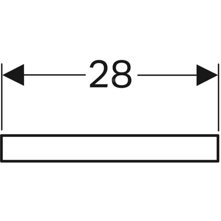 Zabezpieczenie krawędzi umywalki Geberit Publica