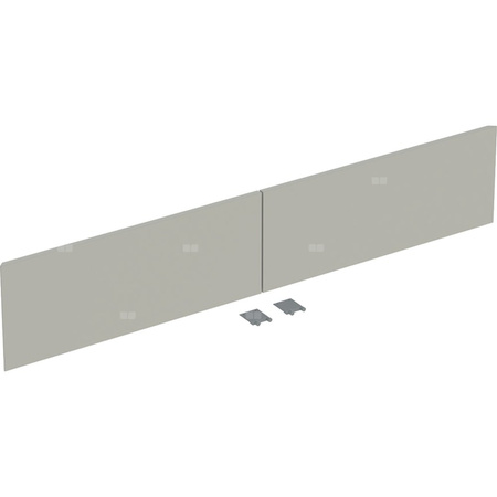 Zestaw frontów szuflad (2 szt.) do dolnej szafki pod umywalkę z dwoma szufladami GEBERIT ONE, kol. szary matowy