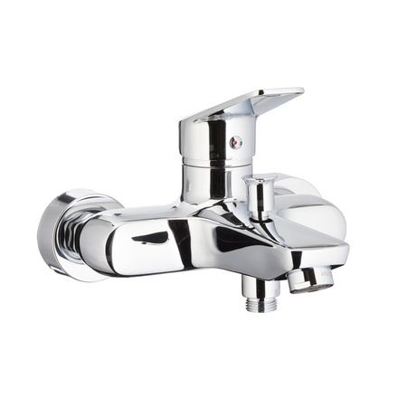 Bateria wannowa ścienna KFA Armatura TOPAZ, kolor chrom