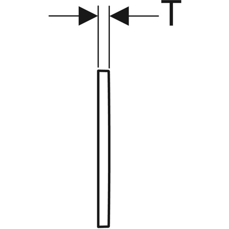 Przycisk uruchamiający Geberit Omega20, przedni/górny, biały-chrom bł.-biały, prostokątny