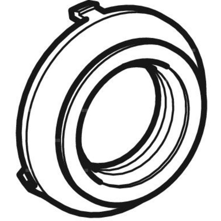 Uszczelka profilowana Geberit do zestawu odpływowo-przelewowego do wanien i brodzików z PushControl: Czarny