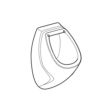 Pokrywa pisuaru Geberit Pareo: Wolne opadanie=Nie, Biały