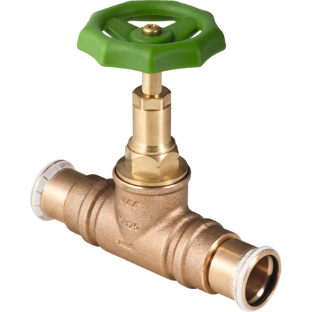 Zawór odcinający GEBERIT Mapress prosty mosiądz DN 12 zz x zz 15mm x 15mm