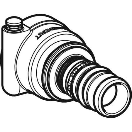 Złączka przejściowa GEBERIT Mepla do Compact MS, mosiądz x DN 16 (compact ms x końcówka wciskowa)