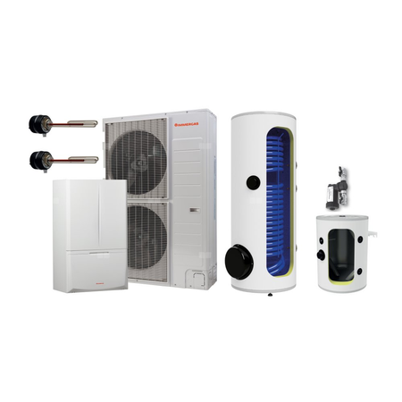 Pakiet - Pompa ciepła powietrze-woda split IMMERGAS MAGIS PRO 12 V2 T M300 B100 11.3 kW 400 V + Zasobnik c.w.u. OKC 300 NTR/HP + Zasobnik buforowy NAD 100 V1