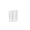 Grzejnik żeberkowy KFA Armatura ADR500/6 aluminium, podłączenie boczne 570 x 483 mm, kolor biały