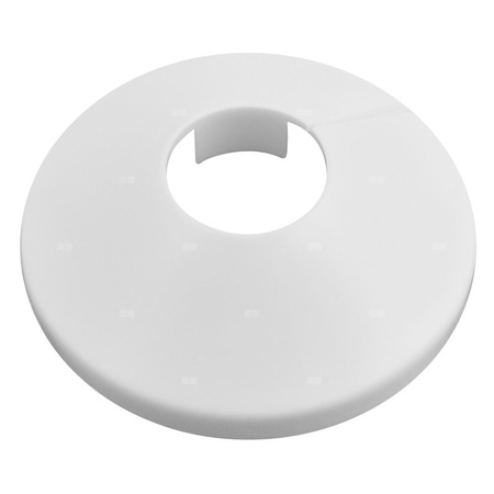 Rozeta grzejnikowa pojedyńcza 18 mm, biała (5 szt)