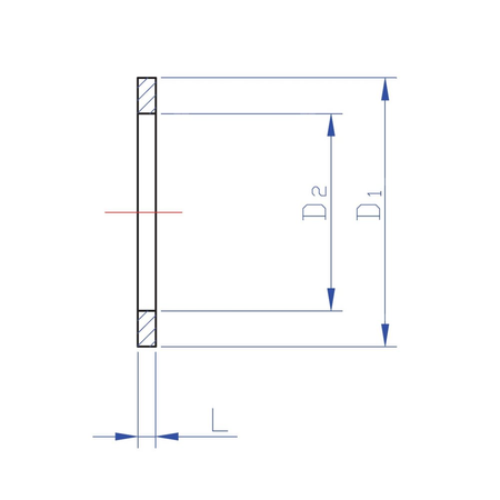 Uszczelnienie RUMET płaskie 30 x 22 x 2 EPDM70