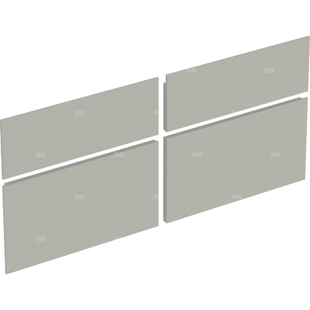 Zestaw frontów szuflad do dolnej szafki pod umywalkę GEBERIT Xeno², kol. szary szer.1200 mm
