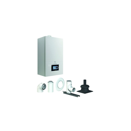 Pakiet - Kocioł gazowy jednofunkcyjny DE DIETRICH Virtuens Smart 24 kondensacyjny wiszący 3.3 - 26.1 kW + Zestaw powietrzno-spalinowy szachtowyBazowy PP/Alu fi 60/100 na fi 80