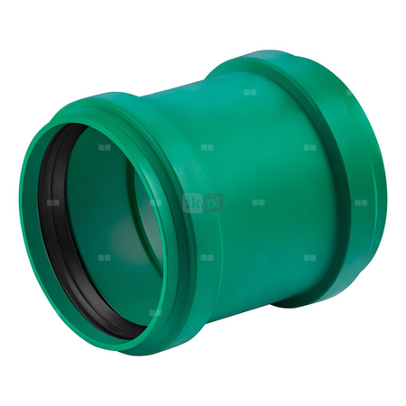 Złączka dwukielichowa MAGNAPLAST KG 2000 ERMM, PP-md (zielony), DN 250 (ww x ww), do kanalizacji