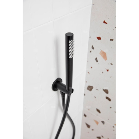 Zestaw natryskowy MOZA podtynkowy z baterią 3 funkcyjną, czarna
