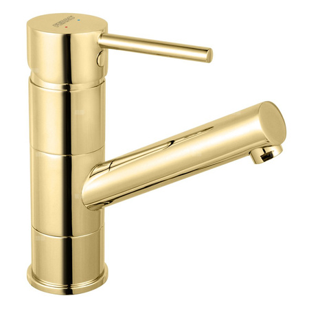 FIESTA bateria umywalkowa z obrotową wylewką, złoty
